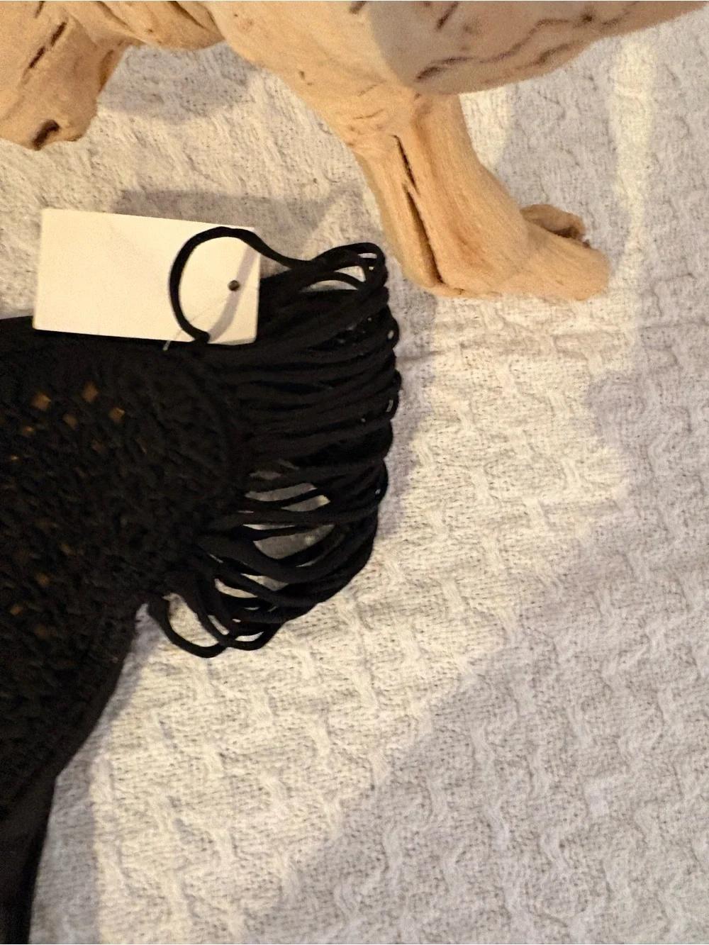 Beach Bunny Black Crochet Heart Bikini Bottoms
